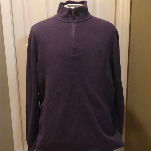 Polo Ralph Lauren Other - Polo Ralph Lauren 1/4 zip sweater. Purple. Large.